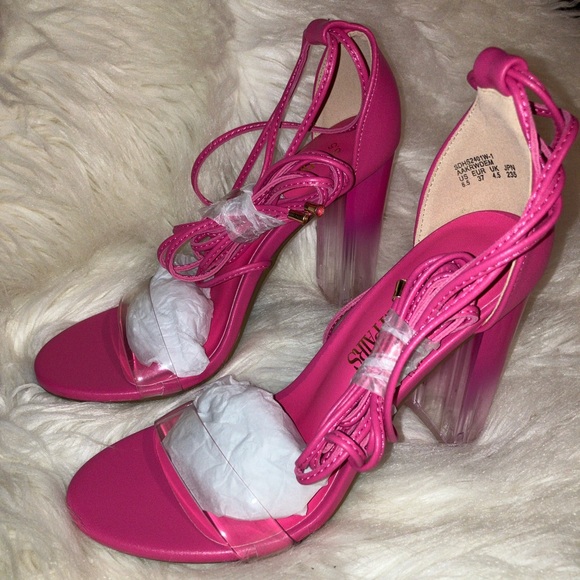 Lace Up Transparent Heel Sandal - Picture 7 of 11